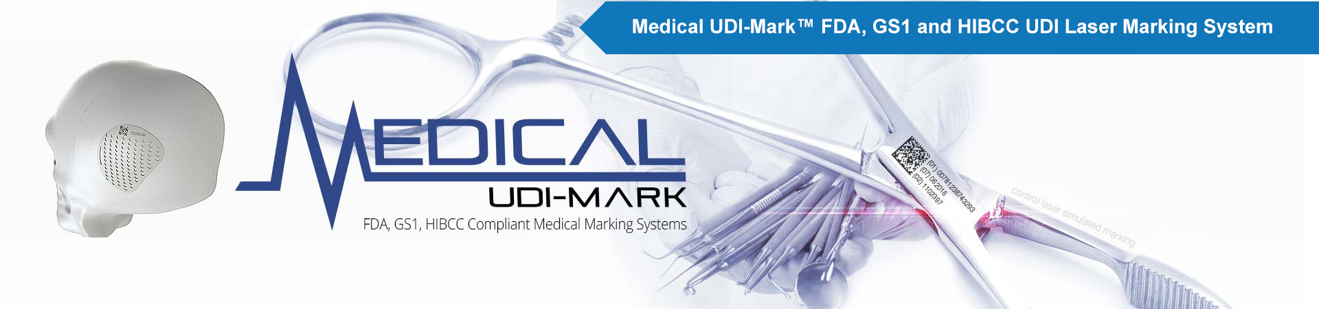 Medical UDI-Mark™ FDA, GS1 and HIBCC UDI Laser Marking System